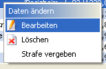 Ergebnisse: Rechtsklick