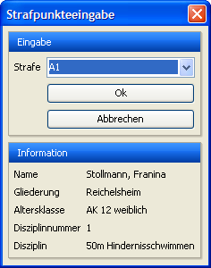 Strafenvergabe mittels Code