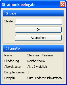 Strafpunkte vergeben