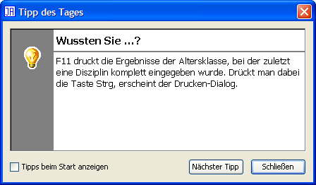Tipps des Tages