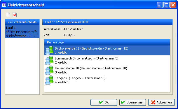 Zielrichterentscheid