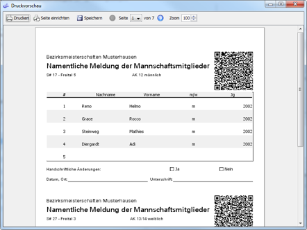 Drucken mit JTeams